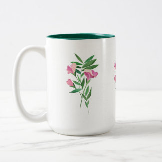 Süße Erbsen-Tasse Zweifarbige Tasse