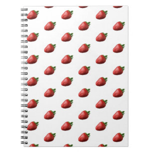 Süße Erdbeer-Frucht-Spiral-Notizbuch  Notizblock