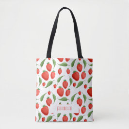 Süße Erdbeer-Muster-Eco-Tasche Tasche