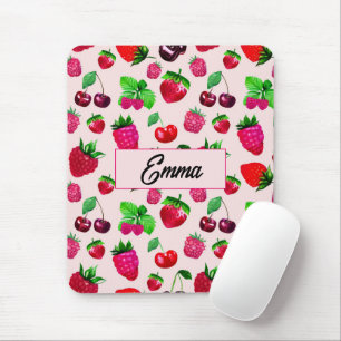 Süße Erdbeeren-Frucht Individueller Name Mauspad