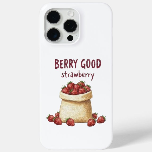 Süße Erdbeeren Gute Erdbeeren Pun iPhone Hülle (Rückseite)