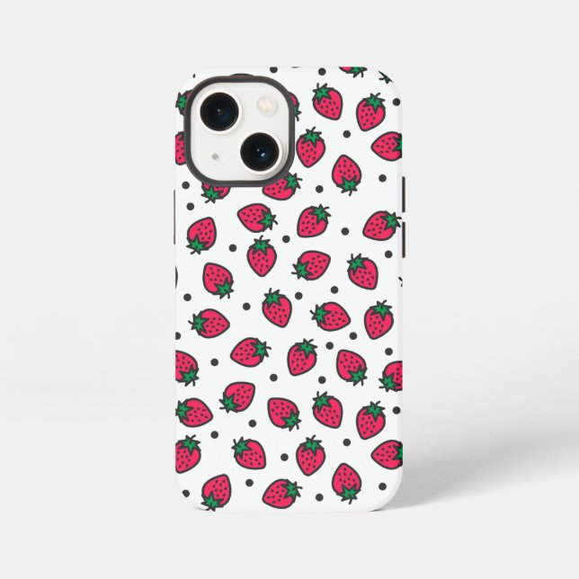 Süße Erdbeeren iPhone 13 Mini Hülle (Rückseite)