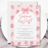 Süße Erdbeeren Mädchen Baby Shower