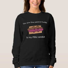 Süße Erdnussbutter-Paare Sweatshirt