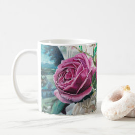 Süße Erinnerungen, die morgens im Licht gebadet we Kaffeetasse