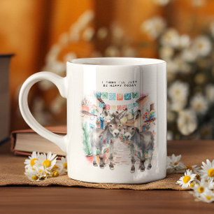 Süße Esel   Glückliche kleine Tasse Monogramm