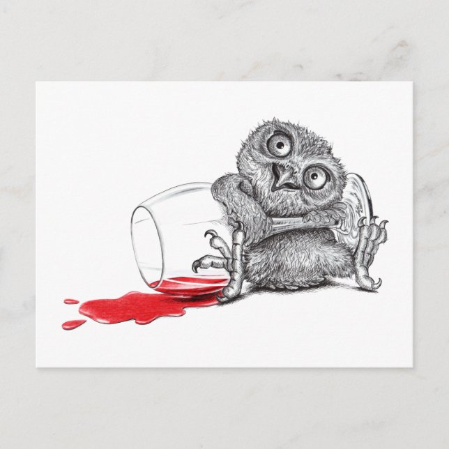Süße Eule Postkarte (Vorderseite)
