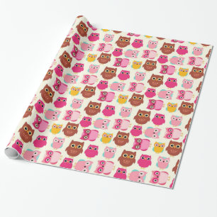 Süße Eulen Geschenkpapier