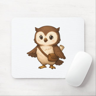 Süße Eulenillustration – Okojo und Freunde Illust Mousepad