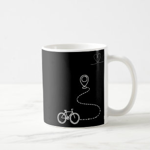 Süße Fahrrad-Linienkunst Fanny Unisex-Design für M Kaffeetasse