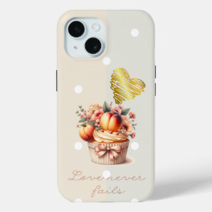 Süße Faith Dot Fruit Blumen Cupcake Gold Herz Case-Mate iPhone Hülle