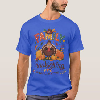 Süße Familienthanksgivingdankbar Für Meinen Stamm T-Shirt
