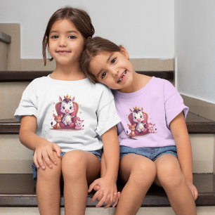 Süße, fantasievolle Cartoon-Zebra-Königin-Prinzess T-Shirt