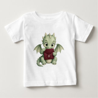 Süße Fantasy-Baby-Drache liest E-Mails Baby T-shirt