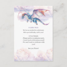Süße Fantasy-Drachen-Geburtstagsfeier für Kinder