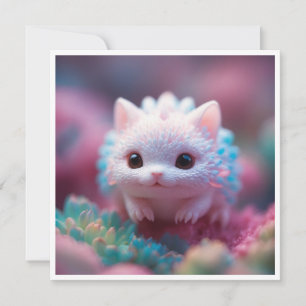 Süße Fantasy-Kreatur Kawaii Magisches Haustier  Einladung