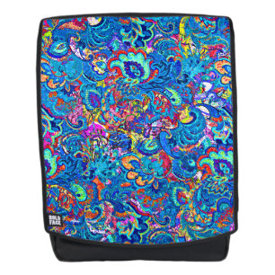 Süße farbenfrohe abstrakte Blumenmalerei Rucksack