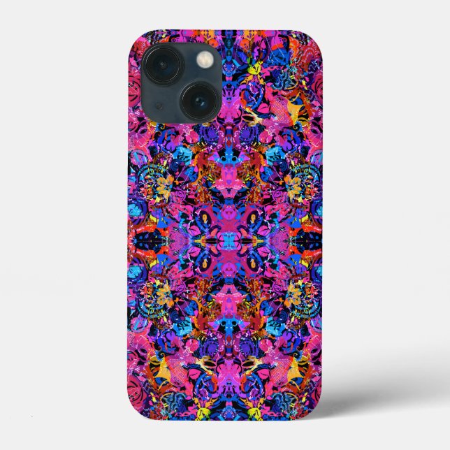Süße farbenfrohe abstrakte Blumenmuster Case-Mate iPhone Hülle (Rückseite)