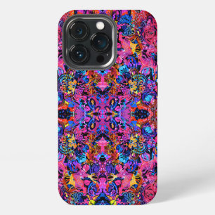 Süße farbenfrohe abstrakte Blumenmuster iPhone 13 Pro Hülle