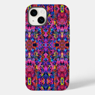 Süße farbenfrohe abstrakte Blumenmuster iPhone 14 Hülle