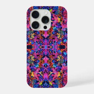 Süße farbenfrohe abstrakte Blumenmuster iPhone 15 Pro Hülle