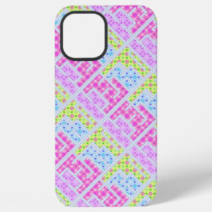 Süße farbenfrohe Mädchen geometrische Graffiti-Mus iPhone 12 Pro Max Hülle
