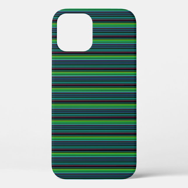 Süße farbenfrohe Neonstreifen Case-Mate iPhone Hülle (Rückseite)