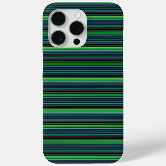 Süße farbenfrohe Neonstreifen Case-Mate iPhone Hülle (Rückseite)