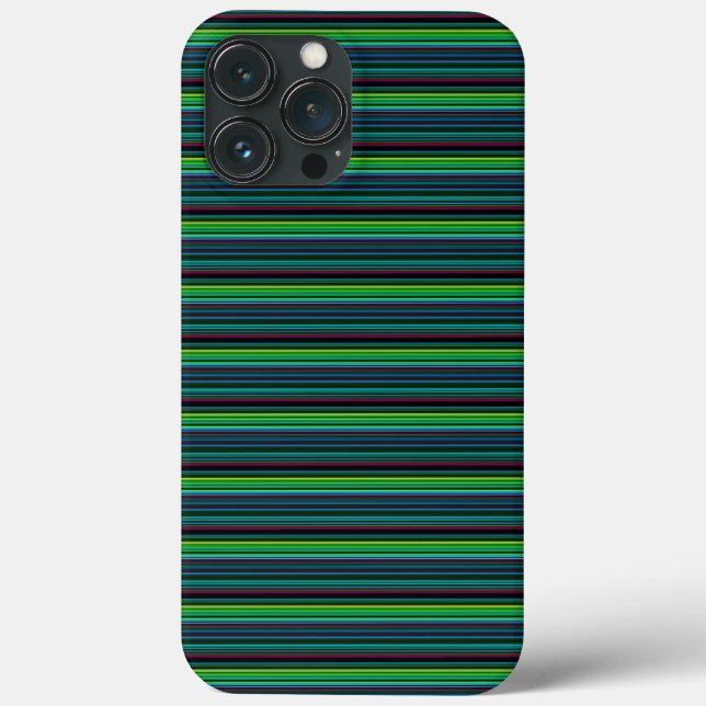 Süße farbenfrohe Neonstreifen Case-Mate iPhone Hülle (Rückseite)