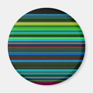 Süße farbenfrohe Neonstreifen Magnet