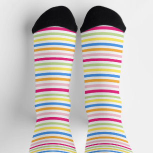 Süße farbenfrohe Streifen Socken