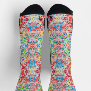 Süße farbenfrohe vintage Blumenmuster Socken