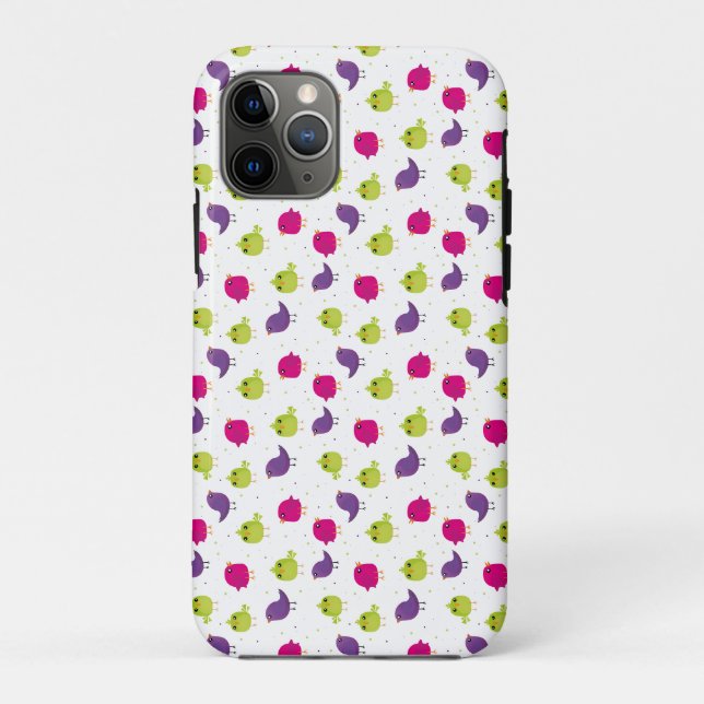 Süße farbenfrohe Vögel  Case-Mate iPhone Hülle (Rückseite)