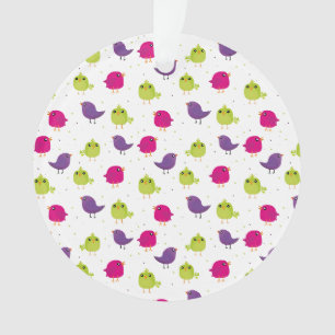Süße farbenfrohe Vögel Ornament