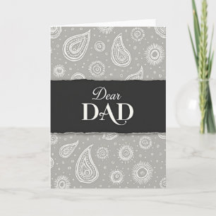 Süße Fathers Day Karte mit zerrissenem Papierdesig