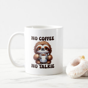 Süße Faultier-Coffee-Talk-Wortkunst Kaffeetasse