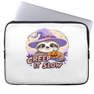 Süße Faultier-Halloween-Shirts � Lustiges Creep It Laptopschutzhülle