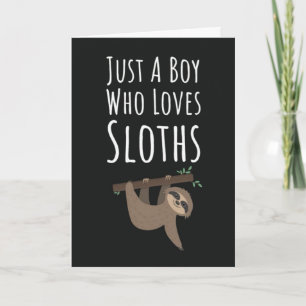 Süße Faultier-Karten für Baby-Jungen, Tierliebhabe Karte