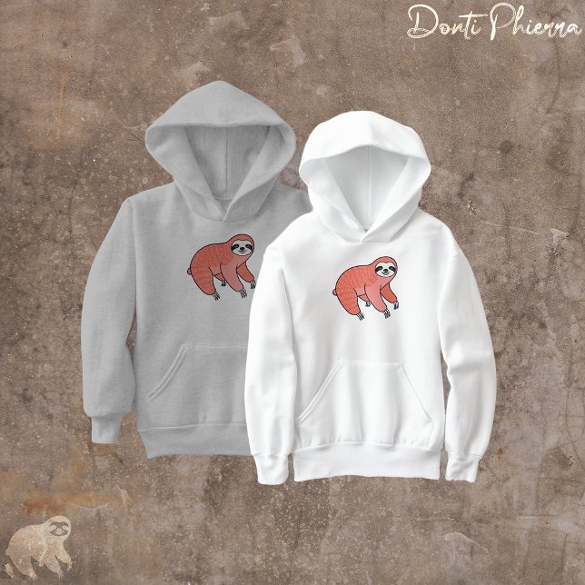 Süße Faultier-Kinder  Hoodie (Von Creator hochgeladen)