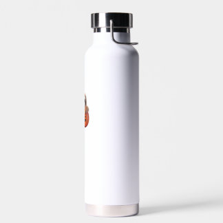 Süße Faultier sitzt in einem Kürbis. Text Frohes H Trinkflasche
