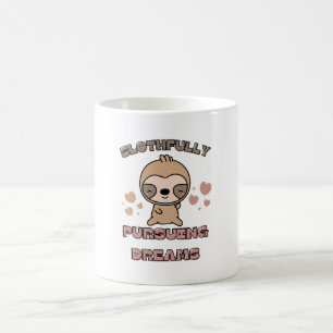 Süße Faultier-Tier-Wortspiel Kaffeetasse