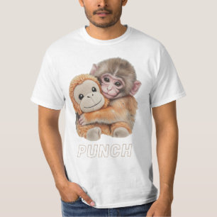 Süße Faust Baby-Affe Umarmer Plüschspielzeug Faust T-Shirt
