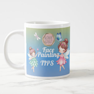 Süße Feen-Gesichtsmaler-Künstlertipp Jumbo-Tasse