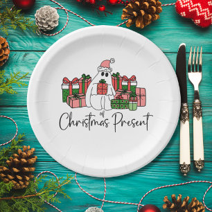 Süße Feiertage Lustiges Weihnachten Pappteller