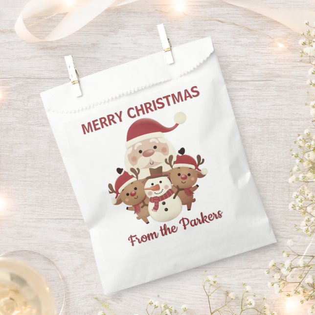 Süße Feiertags-Geschenktüte personalisiert Geschenktütchen (Ausgeschnitten)