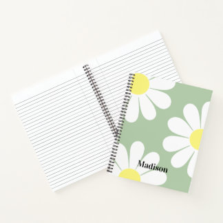 Süße, feminines, personalisiertes Notizbuch in Sal