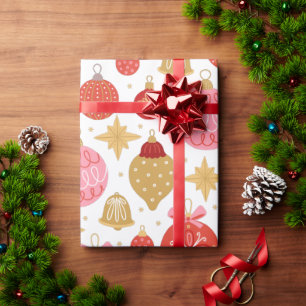 Süße festliche Retro-Weihnachtsdekorationen Weihna Geschenkpapier