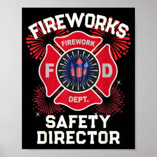 Süße Feuerwerkssicherheitsdirektor-Knalltrupp Poster