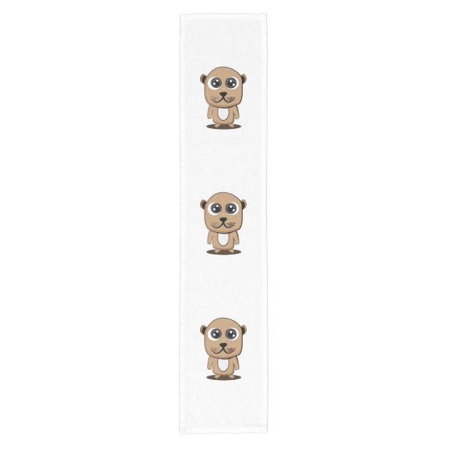 Süße Figur Kurzer Tischläufer (Vorderseite)
