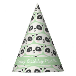Süße Figur Panda Kindergeburt Partyhütchen
